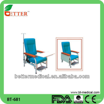 Cadeira médica de aço / cadeira de infusão médica